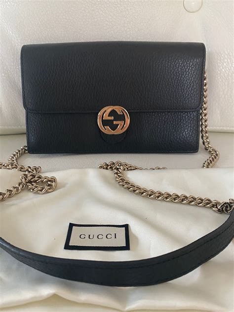 gucci compact wallet on chain|Gucci interlocking wallet on chain.